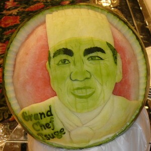 watermelon sculpture: Grand Chef.
